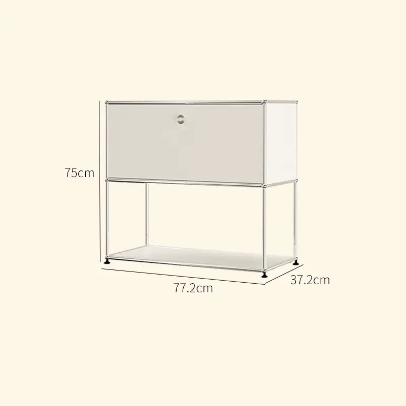 LAIMO Beatrice Retro Modular Stainless Steel Living Room Cabinet from LAIMO