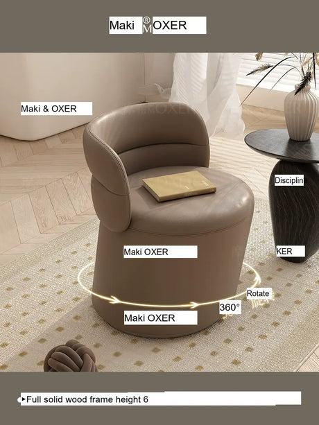 MOXER Marisol Sleek High-Quality Makeup Stool from MOXER