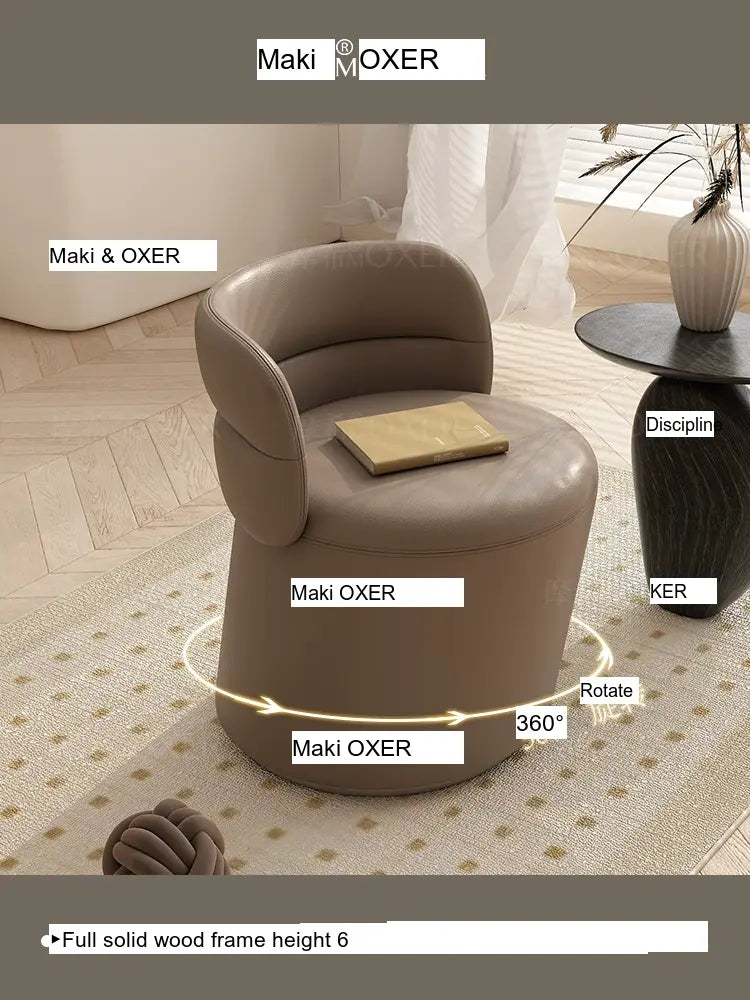 MOXER Marisol Sleek High-Quality Makeup Stool from MOXER
