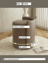 MOXER Nishikawa Elegant Luxury Swivel Makeup Chair from MOXER