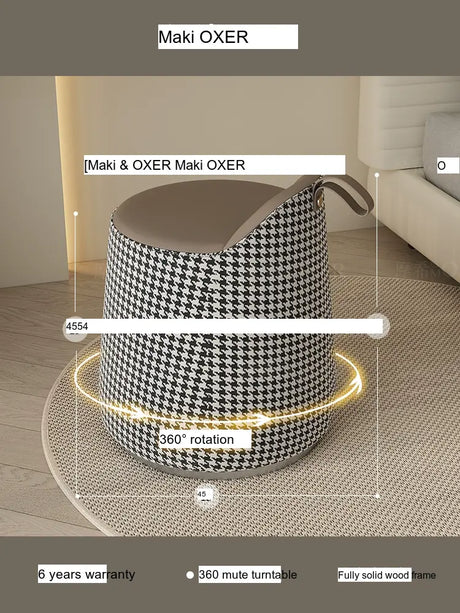 MOXER Ikebana Elegant Cream Makeup Stool from MOXER