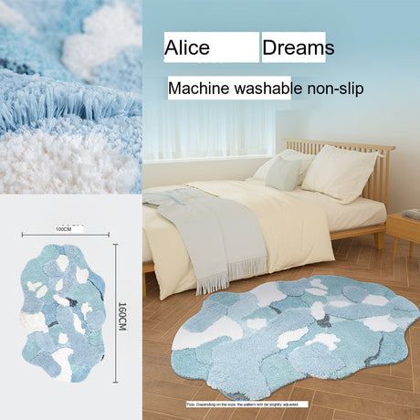 KENZAKI Sakura Snow Washable Rug from KENZAKI