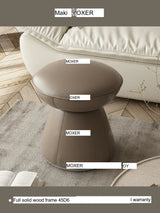 MOXER Elowen Premium Swivel Solid Wood Makeup Stool from MOXER