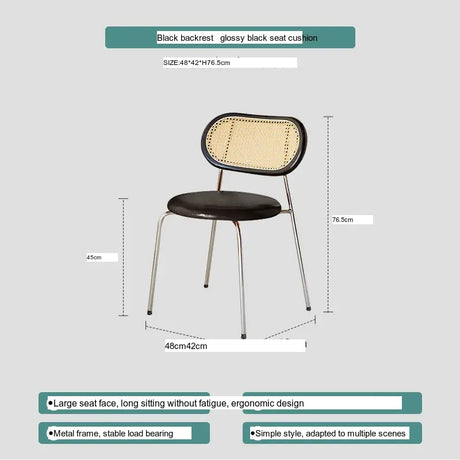 ABOUT WHITE Lisella Retro Chic Light Luxury Dining Chair from ABOUT WHITE