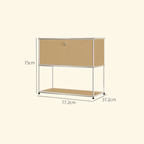 LAIMO Beatrice Retro Modular Stainless Steel Living Room Cabinet from LAIMO