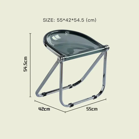 LAZYSPACE Noah Transparent Folding Chair from LAZYSPACE