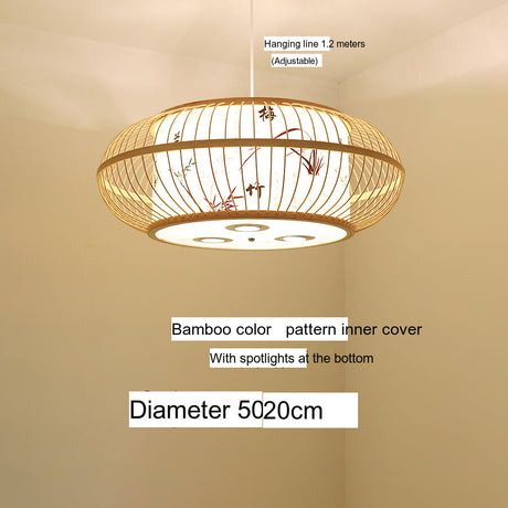 BOJI Amaterasu Elegant Bamboo Balcony Lamp from BOJI