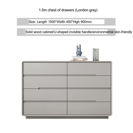 LINYUE Alaric Italian Solid Wood Eight-Drawer Storage Cabinet from LINYUE