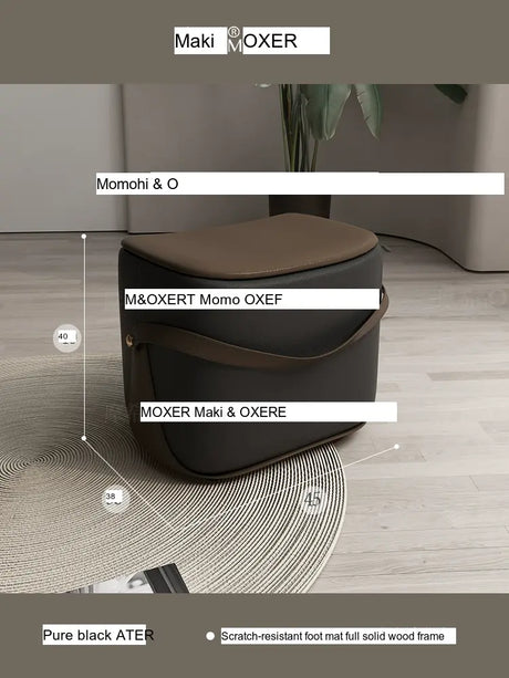 MOXER Isolde Elegant Solid Wood Footstool from MOXER