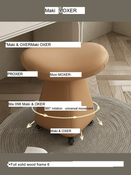 MOXER Isadora Elegant Rotatable Makeup Stool from MOXER