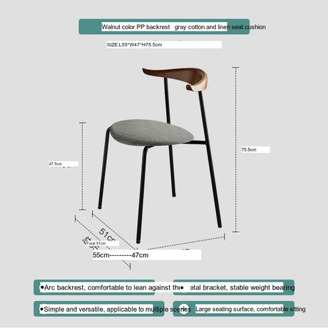 ABOUT WHITE Sapphira Elegant Retro Solid Wood Dining Chair from ABOUT WHITE