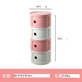NIYE Aveline Minimalist Round Storage Side Table from NIYE