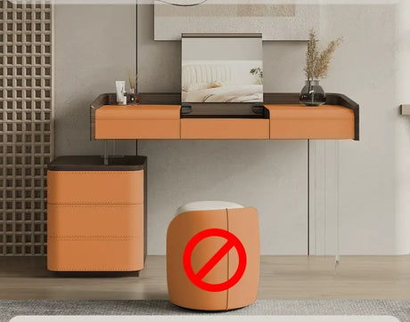 GEPH Mia Natural Wood Acrylic Dressing Table from GEPH