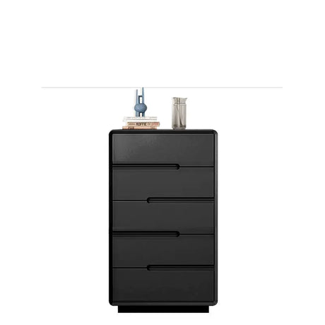LINYUE Gideon Italian Black Minimalist Multi-Drawer Cabinet from LINYUE