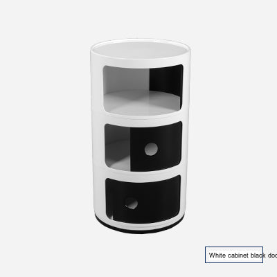 NIYE Aveline Minimalist Round Storage Side Table from NIYE