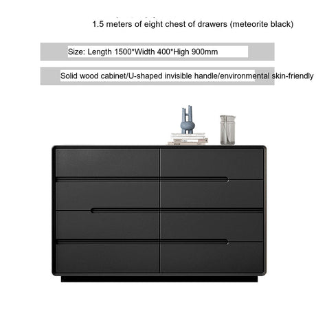 LINYUE Alaric Italian Solid Wood Eight-Drawer Storage Cabinet from LINYUE