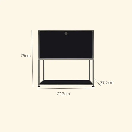 LAIMO Beatrice Retro Modular Stainless Steel Living Room Cabinet from LAIMO