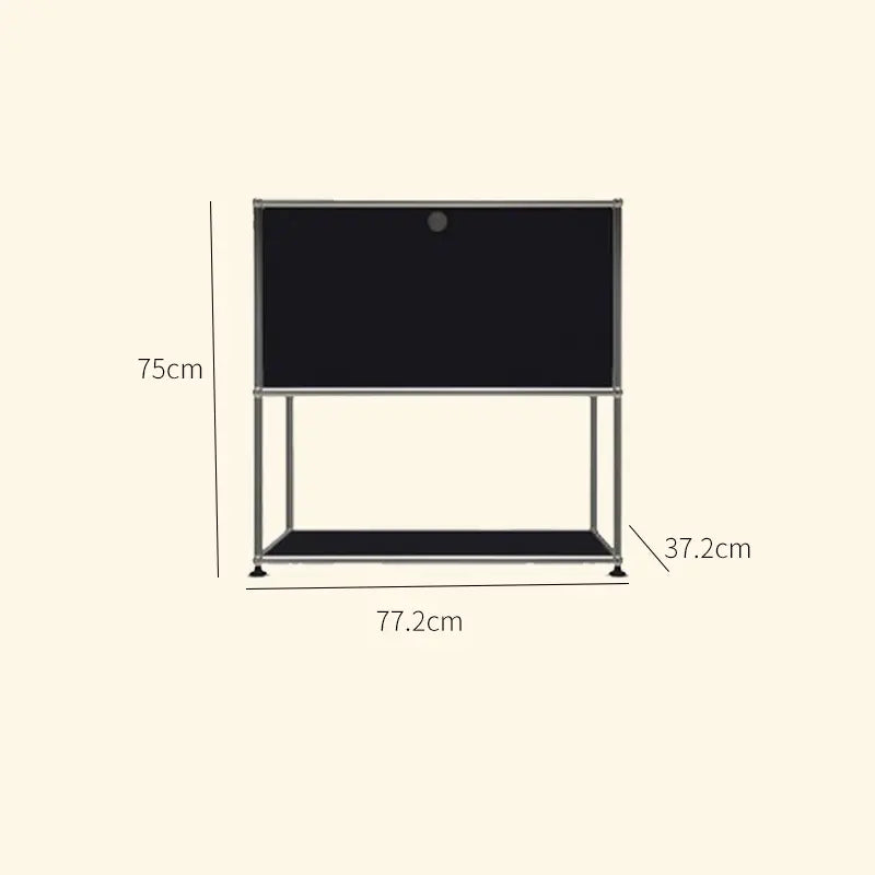 LAIMO Beatrice Retro Modular Stainless Steel Living Room Cabinet from LAIMO