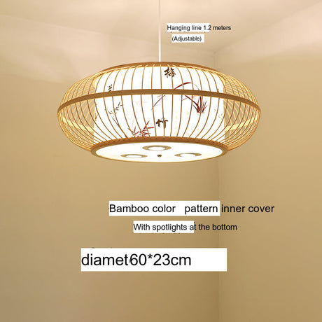 BOJI Amaterasu Elegant Bamboo Balcony Lamp from BOJI