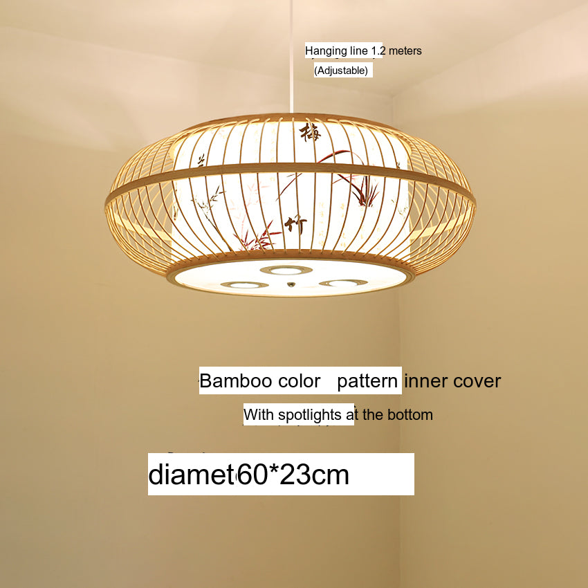 BOJI Amaterasu Elegant Bamboo Balcony Lamp from BOJI