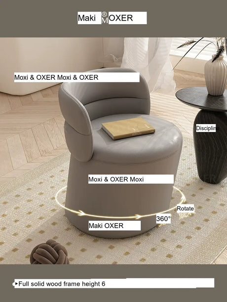 MOXER Marisol Sleek High-Quality Makeup Stool from MOXER
