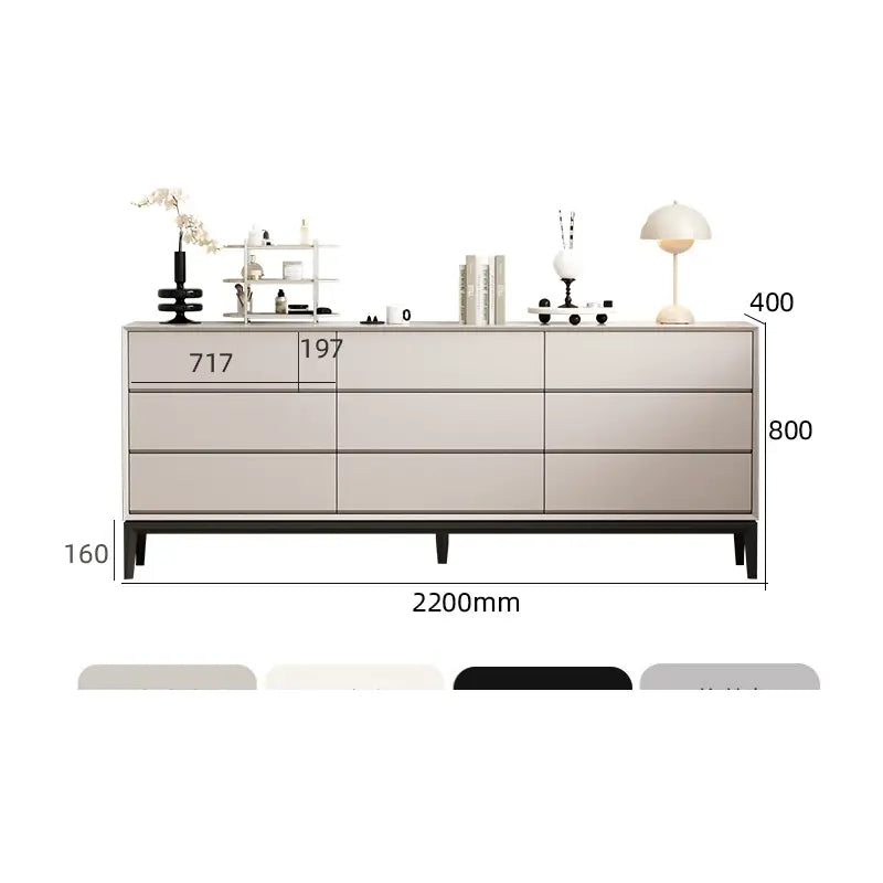 LINYUE Silas Italian Minimalist Eight-Drawer Storage Unit from LINYUE