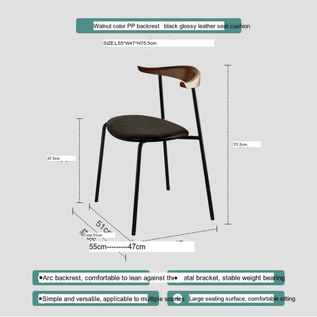 ABOUT WHITE Sapphira Elegant Retro Solid Wood Dining Chair from ABOUT WHITE