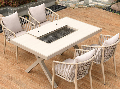 MOJIA Callista Aluminum Outdoor Lounge Chair for Modern Villas from MOJIA