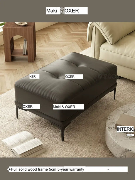 MOXER Elowen Luxe Solid Wood Latex Footstool from MOXER