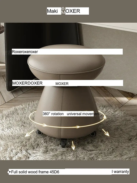MOXER Zephyra Luxurious Swivel Makeup Stool from MOXER