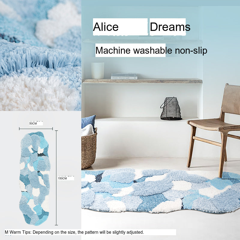 KENZAKI Sakura Snow Washable Rug from KENZAKI
