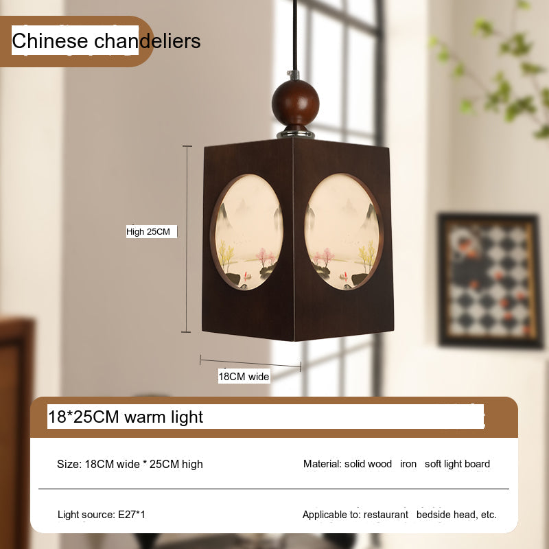 BOJI Kaori Elegant Wooden Japanese Ceiling Lamp - Outdoor Gazebo Light from BOJI