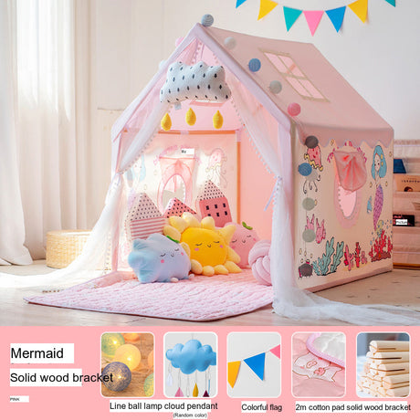 LITTLE DOVE Santiago Enchanted Indoor Castle Tent Playhouse from LITTLE DOVE