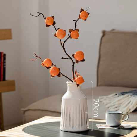JUHAN Thalassa Lush Decorative Simulation Persimmon Branches from JUHAN