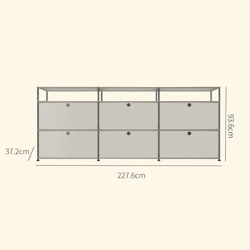LAIMO Beatrice Retro Modular Stainless Steel Living Room Cabinet from LAIMO