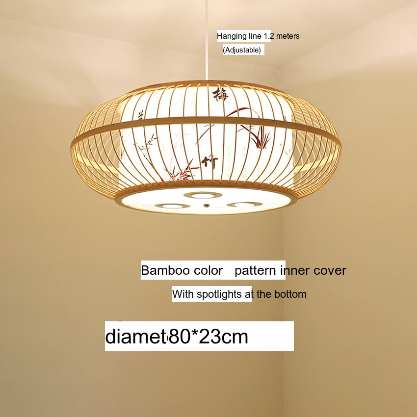 BOJI Amaterasu Elegant Bamboo Balcony Lamp from BOJI