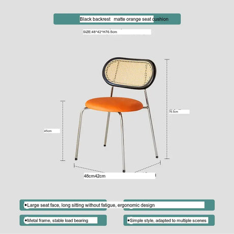 ABOUT WHITE Lisella Retro Chic Light Luxury Dining Chair from ABOUT WHITE