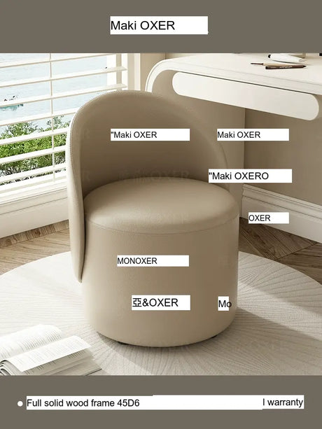MOXER Aria Luxury Movable Makeup Stool from MOXER