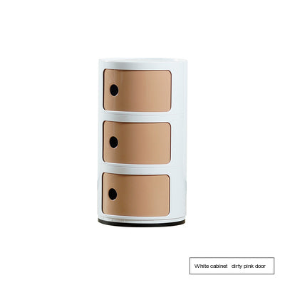 NIYE Aveline Minimalist Round Storage Side Table from NIYE