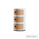 NIYE Aveline Minimalist Round Storage Side Table from NIYE