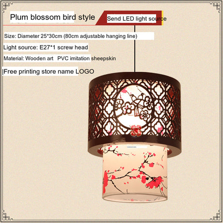BOJI Kiyomizu Elegant Natural Wood Lantern - Antique Ceiling Lamp from BOJI