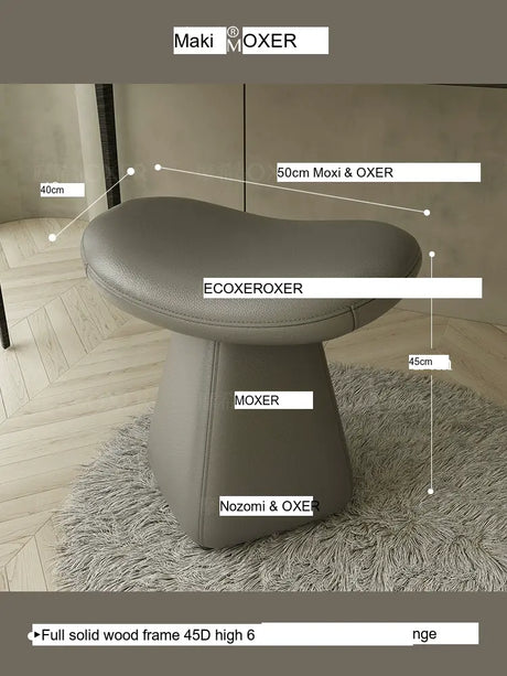 MOXER Isola Chic Leather Dressing Stool from MOXER