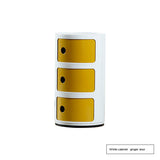 NIYE Aveline Minimalist Round Storage Side Table from NIYE