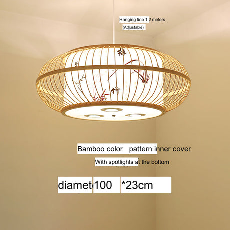 BOJI Amaterasu Elegant Bamboo Balcony Lamp from BOJI