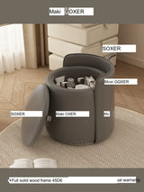MOXER Lyleena Elegant Leather Dressing Chair from MOXER