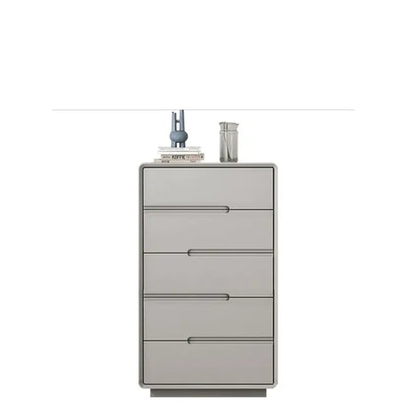 LINYUE Gideon Italian Black Minimalist Multi-Drawer Cabinet from LINYUE