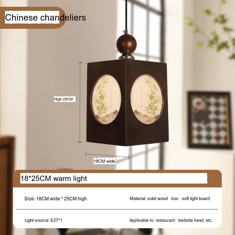BOJI Kaori Elegant Wooden Japanese Ceiling Lamp - Outdoor Gazebo Light from BOJI
