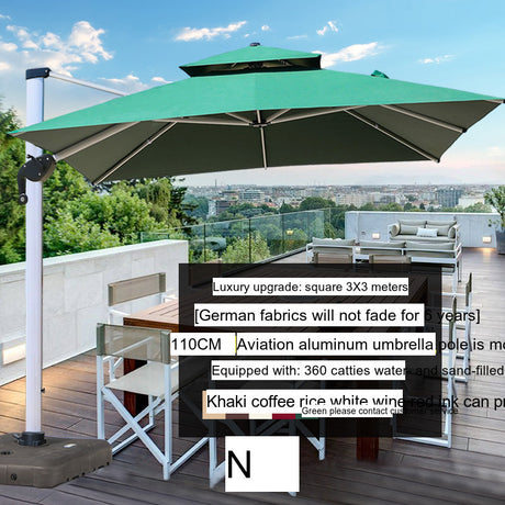 MOJIA Valeria European-Style Roman Garden Umbrella for Shade & Elegance from MOJIA