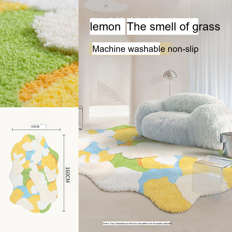 KENZAKI Sakura Snow Washable Rug from KENZAKI