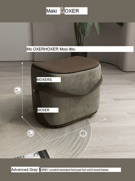 MOXER Isolde Elegant Solid Wood Footstool from MOXER